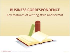 Business correspondence