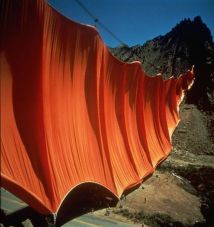 Christo, Valley Curtain, Rifle, Colorado